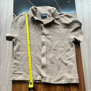 Abercrombie & Fitch Brown / dark tan Button Down Shirt